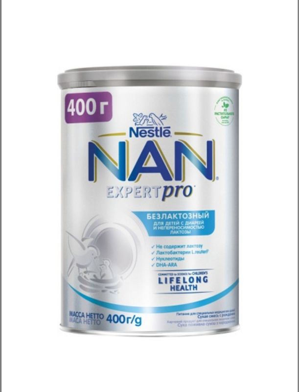 Nan безлактозный, 400гр Nan безлактозный, 400гр