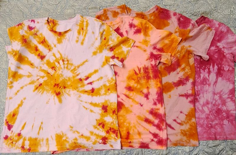 Яркая  tie dye футболка