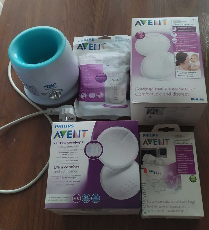 Avent оригинал , вкладыши, подогреватель,пакеты