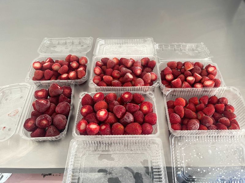 замороженная клубника замороженная клубника