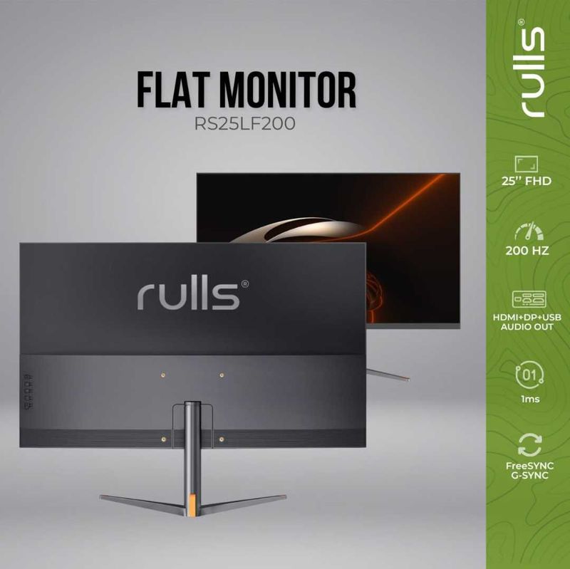 [НОВЫЙ] Монитор Rulls RS25LF200 / 25" FHD VA Curved 200Hz Black