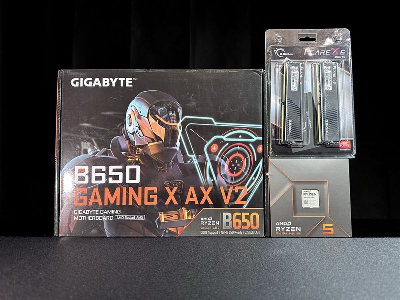 Топ Комплект Ryzen 5 7600X+ G.Skill 32GB+ Gigabyte B650 Gaming X Ax V2