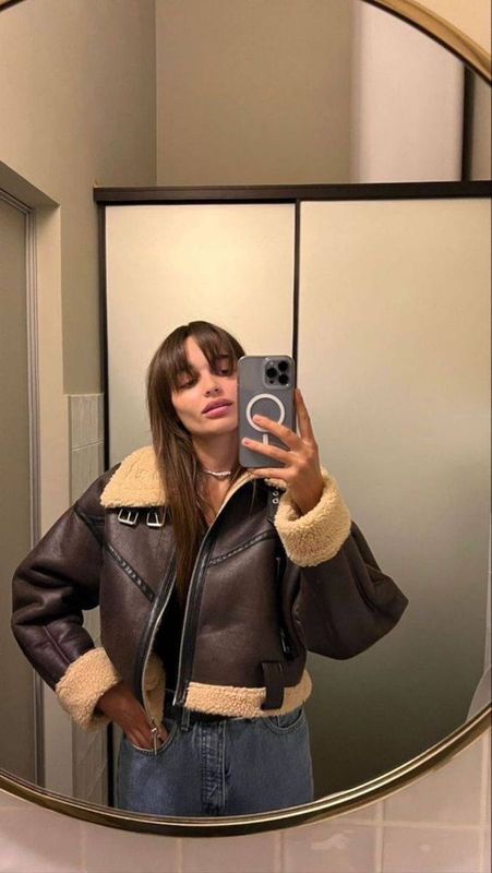 Дубленка укороченная ZARA Дубленка укороченная ZARA