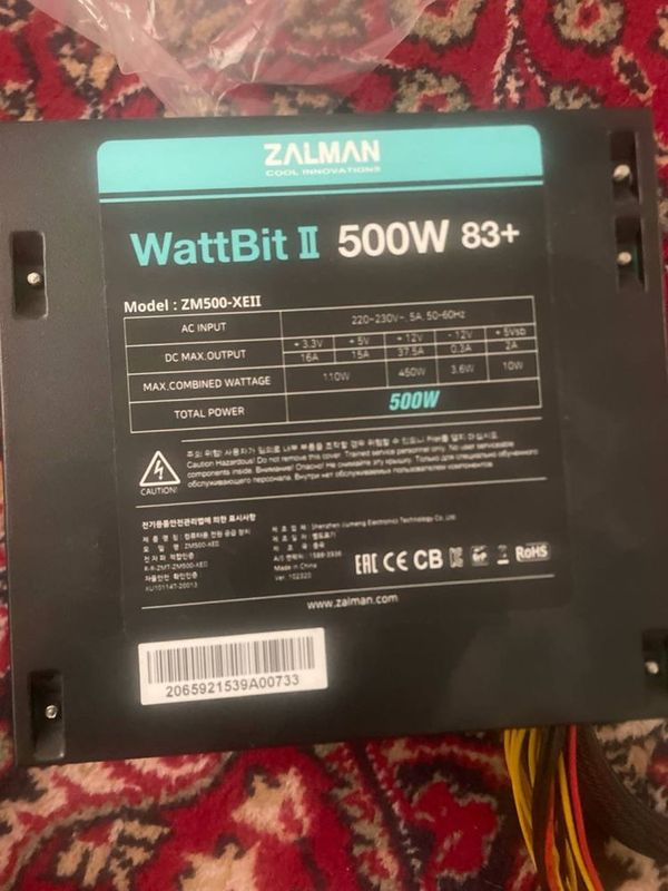 Блок питания Zalman WattBit 500w Блок питания Zalman WattBit 500w