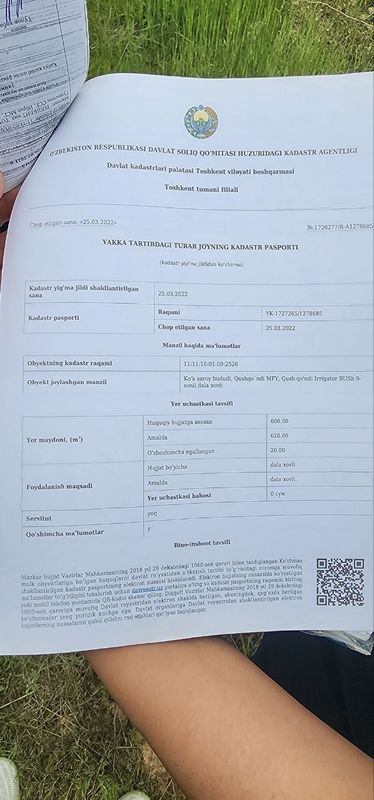 Дала ховли сотилади Дала ховли сотилади