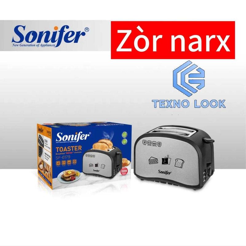 Toster Sonifer SF-6179 — 800 Vt. Dastavka bor Toster Sonifer SF-6179 — 800 Vt. Dastavka bor