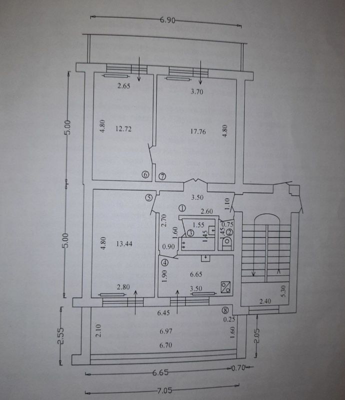 Квартира 92 кв 3/3/4