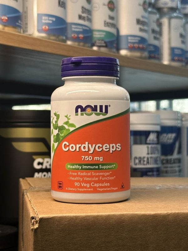 Now Cordyceps 750 mg 90 капсул