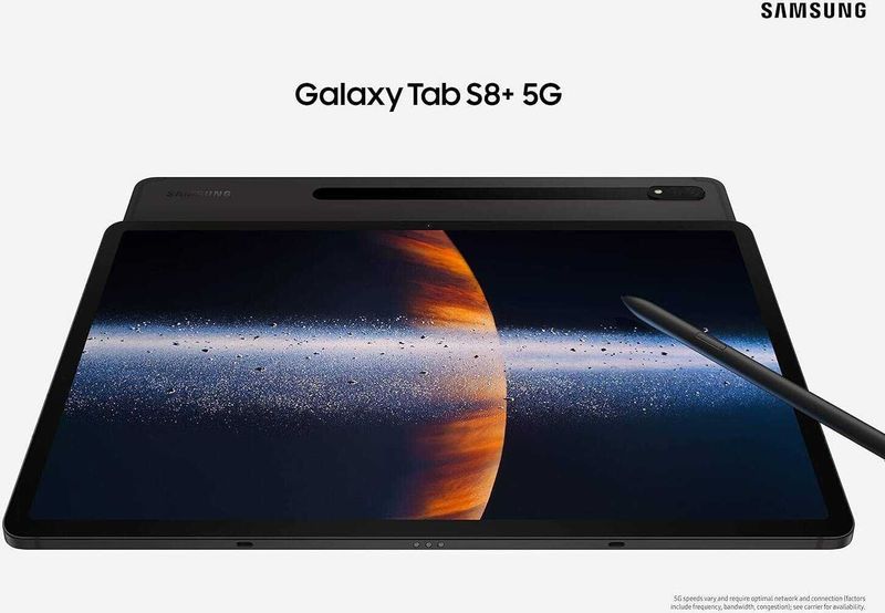 Samsung Galaxy Tab S8 5G + Оригинальный чехол-клавиатура.