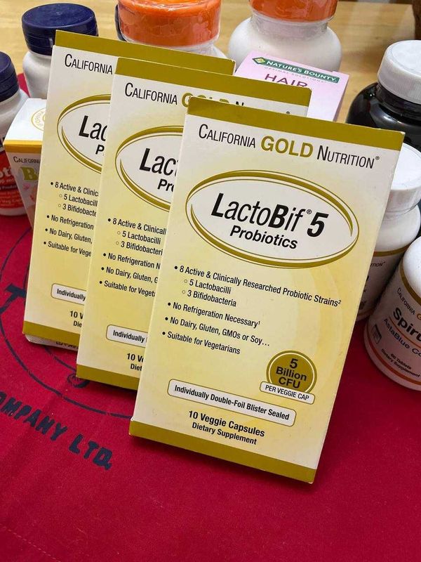 Витамины из Америки / California Gold Nutrition, LactoBif, пробиотики