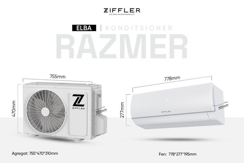 Кондиционер ZIFFLER INVERTER Доставка бесплатная Кондиционер ZIFFLER INVERTER Доставка бесплатная