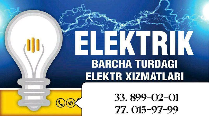 Barcha turdagi elektrik xizmatlari Barcha turdagi elektrik xizmatlari