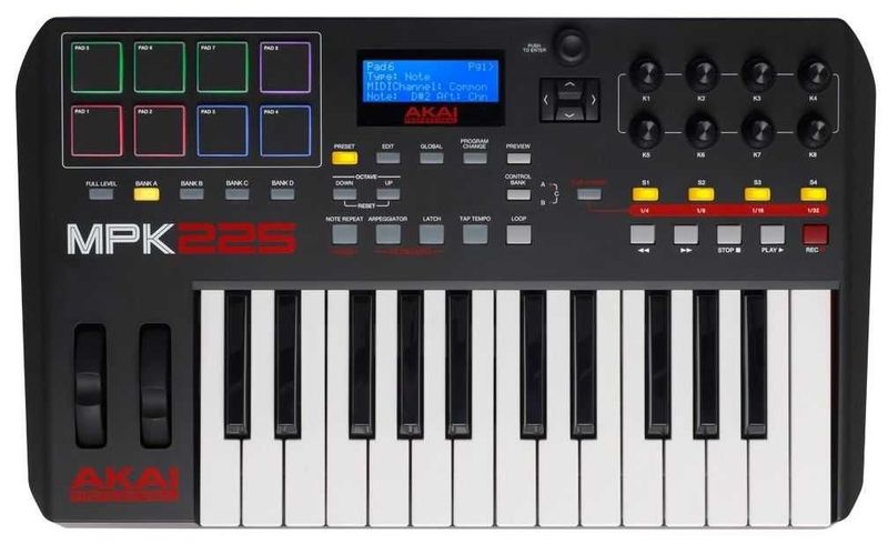 Миди клавиатура Akai Pro MPK225 USB