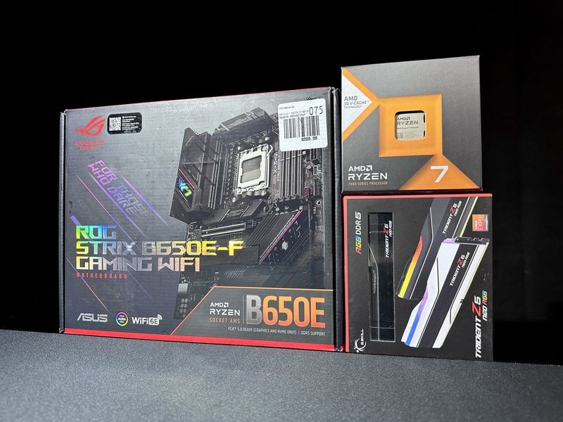 Ryzen 7 7800X3D + G.Skill RGB Neo 32GB + Asus ROG Strix B650E-F Gaming