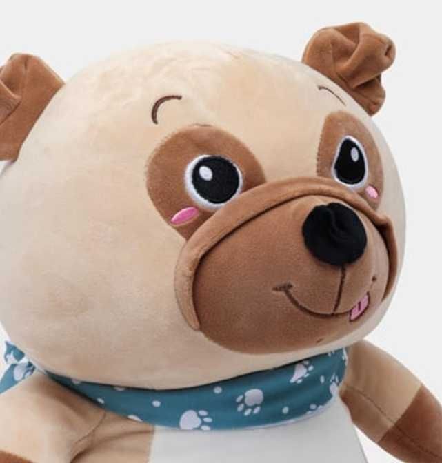 Мягкая игрушка Пёсик 50 см с пледом — Подарка
