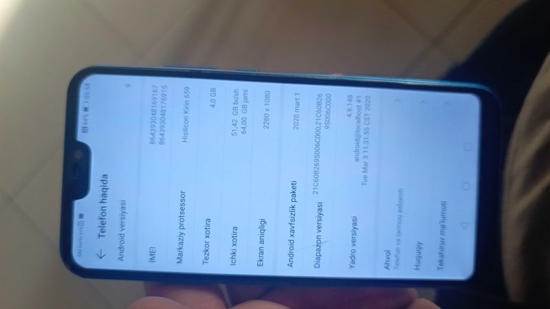 HUAWEi P 20 Lte satiladi galishiladi