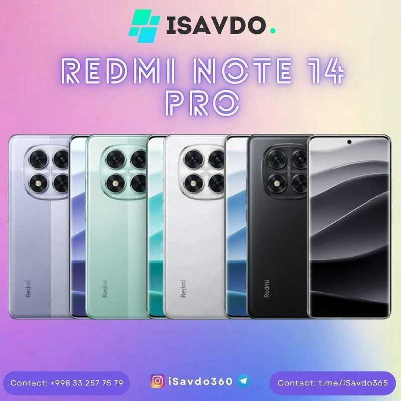 Redmi Note 14 Pro 5G (Oldindan to`lovsiz | Без предоплаты) (Рассрочка) Redmi Note 14 Pro 5G (Oldindan to`lovsiz | Без предоплаты) (Рассрочка)