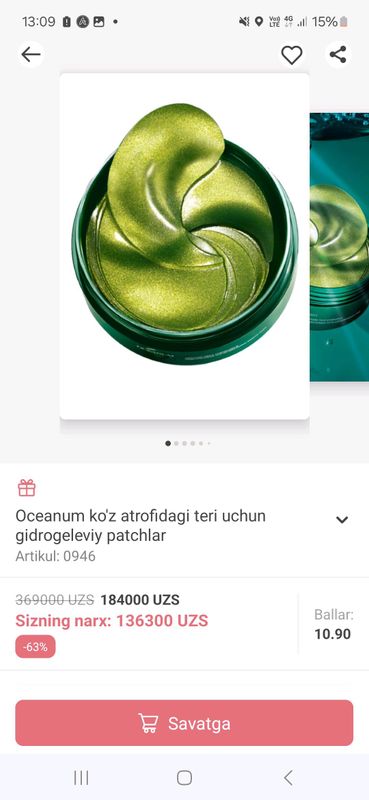 Koz terisi uchun Patch Koz terisi uchun Patch
