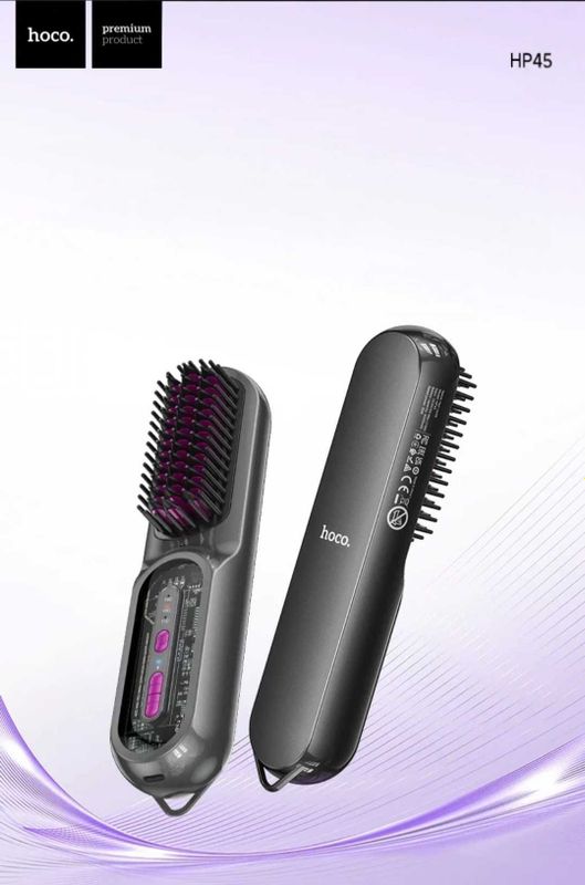 Hoco HP45 Электрическая выпрямляющая расчёска LED-индикацией EN Dyson Hoco HP45 Электрическая выпрямляющая расчёска LED-индикацией EN Dyson