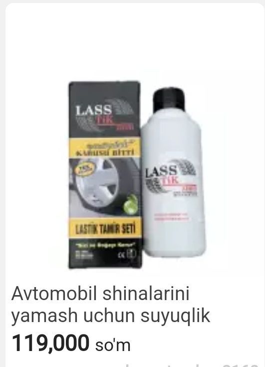 Avtomobil shinalarini yamash uchun...