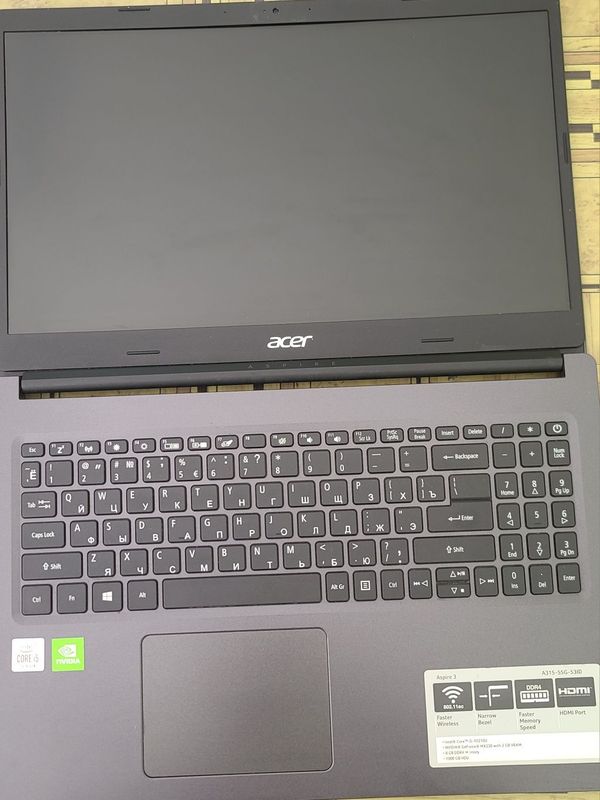 Acer Aspire 3 Noutbook Kiberxavfsizlik sohasi uchun kichli tayorlangan