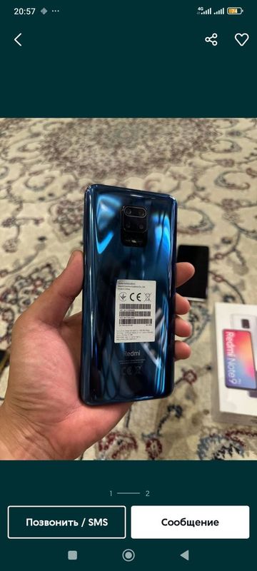 Redmi not 9pro 8/128 holati ideal radnoy Redmi not 9pro 8/128 holati ideal radnoy