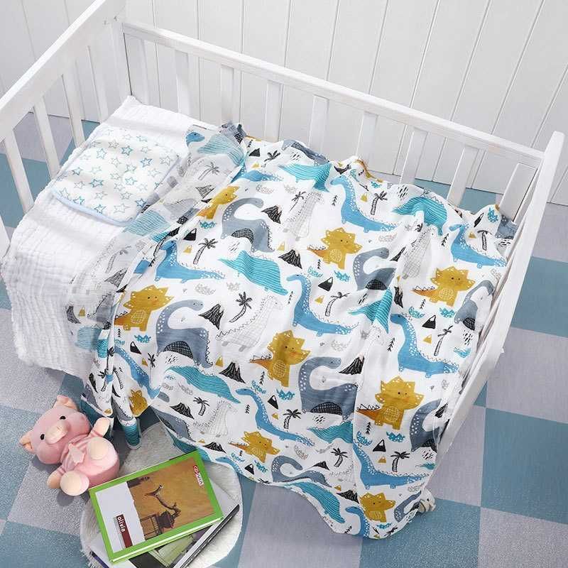 Детские муслиновые пеленки,2 слоя Bolaning muslin yo'rgaklar,2 qavatli