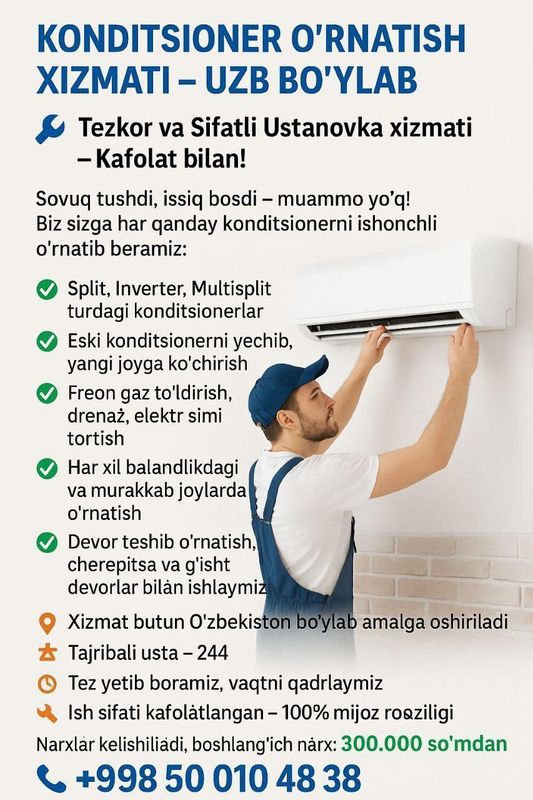 Kanditsioner ustanofka Kanditsioner ustanofka