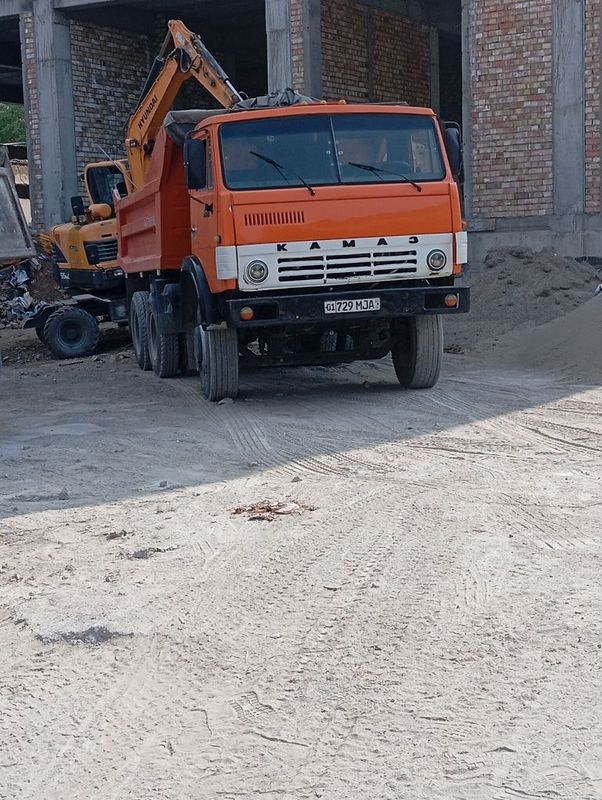 Kamaz dastavka Klenes sheben Chinoz qum gʻisht tokent shahar viloyat