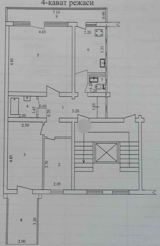 Юнусабад 14 квартал 3/2/9 (72²) продаётся квартира