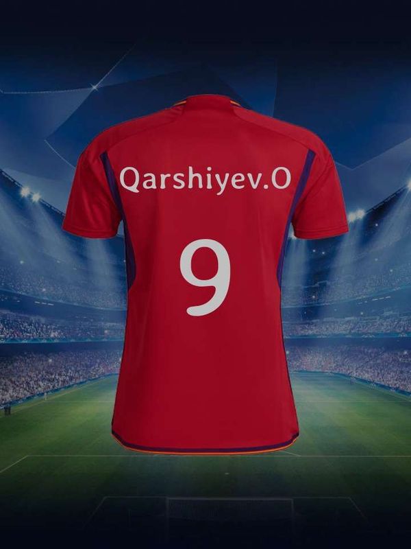 Futbol formalari bor yozib berish hizmati bilan Futbol formalari bor yozib berish hizmati bilan